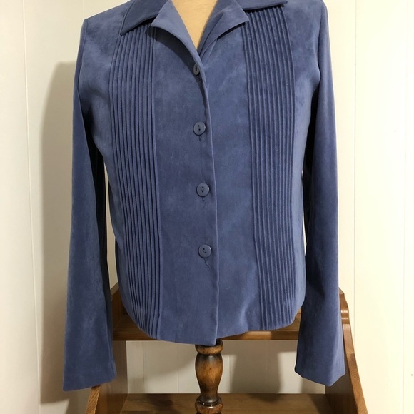 Womens Blue 2 pc Suit: Dress and Blazer. Size 10 - Picture 2 of 10